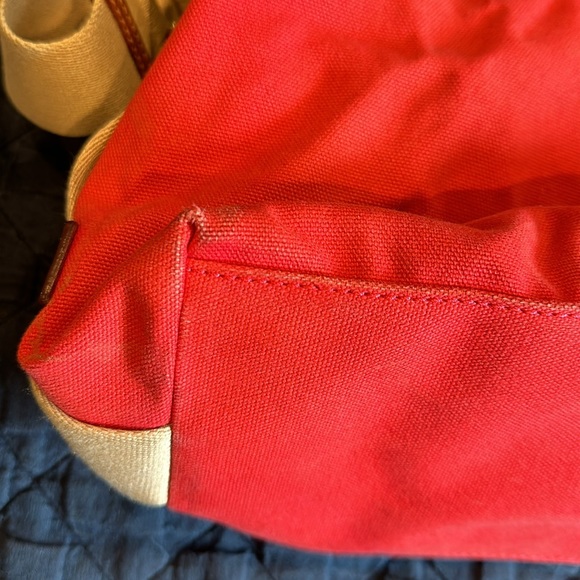 Dooney & Bourke red canvas satchel w crossbody strap - Picture 16 of 16